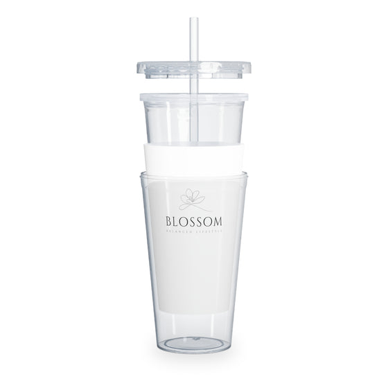 Plastic Tumbler with Straw