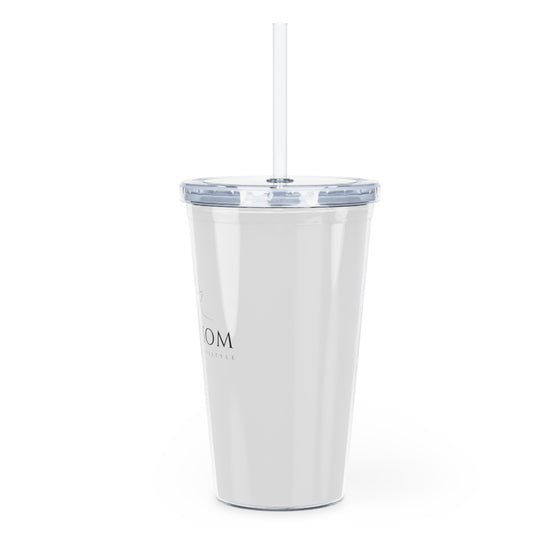 Plastic Tumbler with Straw