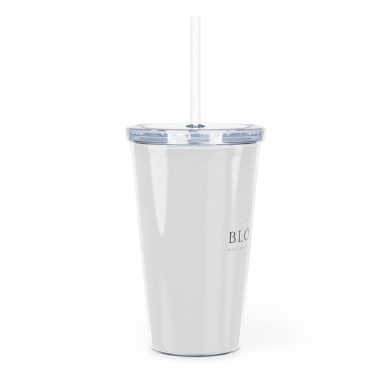 Plastic Tumbler with Straw