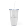 Plastic Tumbler with Straw