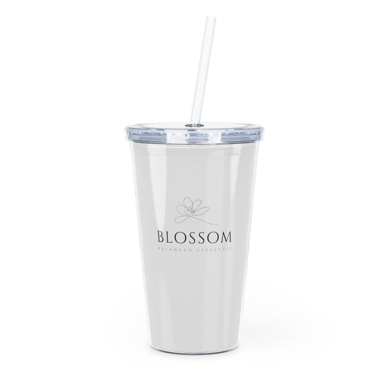 Plastic Tumbler with Straw